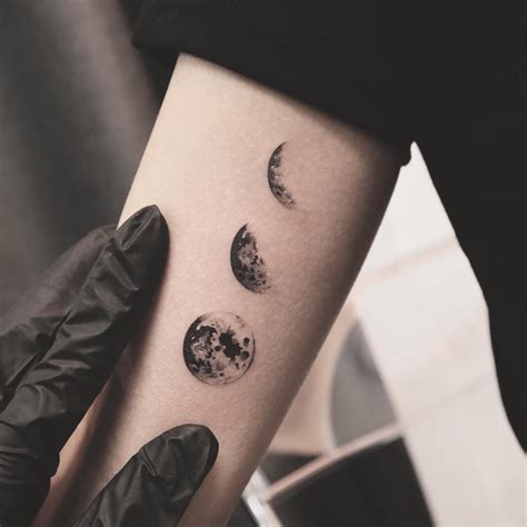 moon phases tattoo